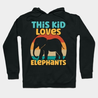 Kids This Kid Loves Elephants - Elephant lover design Hoodie
